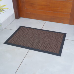 Welcome Diamond Rubber Backed Doormat