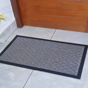 Diamond Pattern Rubber Backed Doormat